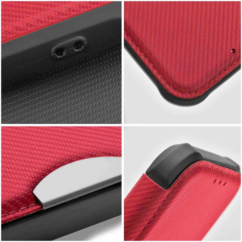 Кожаный чехол-книжка GETMAN Razor (PU) для Samsung Galaxy A55, Red 3, Искусственная кожа, купить оптом с доставкой