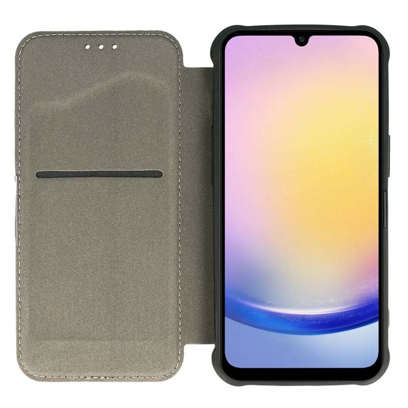 Шкіряний чохол книжка GETMAN Razor Carbon Style для Samsung Galaxy A36 5G | Тиснення під карбон на малюнкі №4