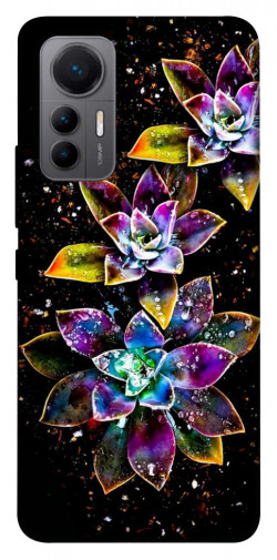 Чехол itsPrint Flowers on black для Xiaomi 12 Lite