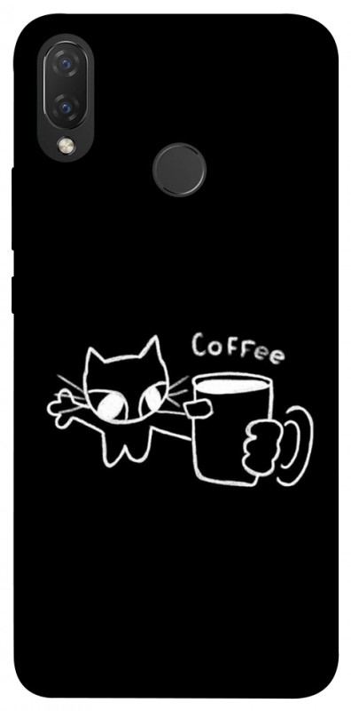Чехол itsPrint Wake Up Call для Huawei P Smart+ (nova 3i), black, купить оптом с доставкой