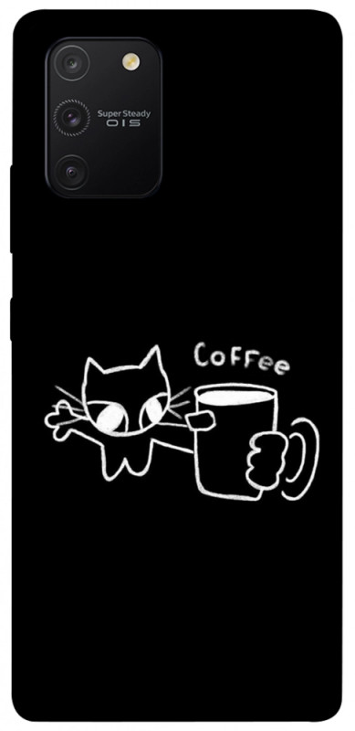 Чехол itsPrint Wake Up Call для Samsung Galaxy S10 Lite, black, купить оптом с доставкой