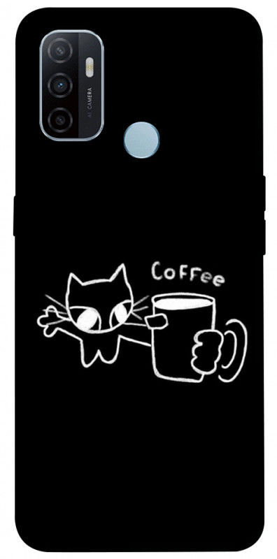 Чехол itsPrint Wake Up Call для Oppo A53 / A32 / A33, black, купить оптом с доставкой