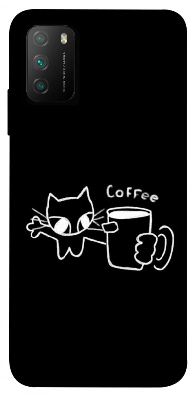 Чехол itsPrint Wake Up Call для Xiaomi Poco M3, black, купить оптом с доставкой