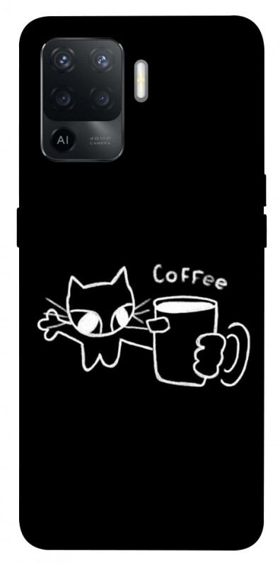Чехол itsPrint Wake Up Call для Oppo Reno 5 Lite, black, купить оптом с доставкой