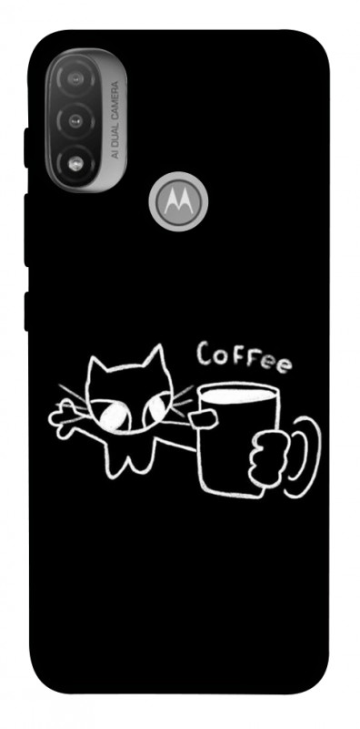 Чехол itsPrint Wake Up Call для Motorola Moto E20, black, купить оптом с доставкой