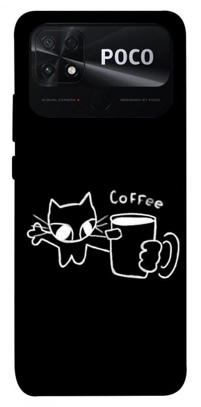 Чехол itsPrint Wake Up Call для Xiaomi Poco C40, black, купить оптом с доставкой