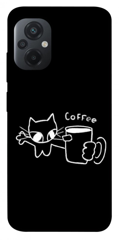 Чехол itsPrint Wake Up Call для Xiaomi Poco M5, black, купить оптом с доставкой