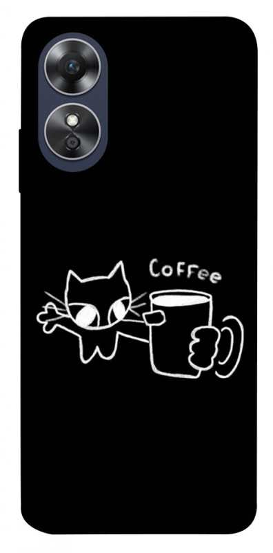 Чехол itsPrint Wake Up Call для Oppo A17, black, купить оптом с доставкой
