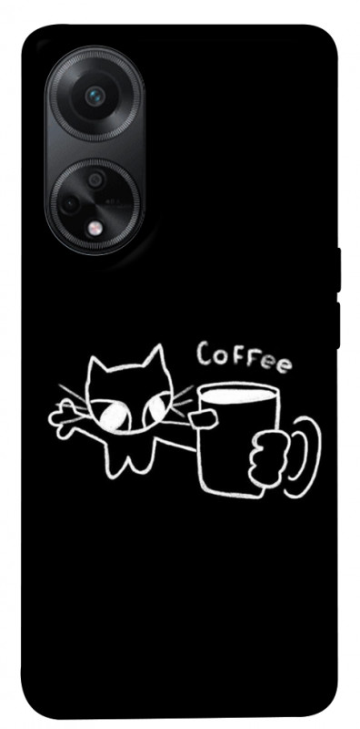 Чехол itsPrint Wake Up Call для Oppo A58 4G, black, купить оптом с доставкой