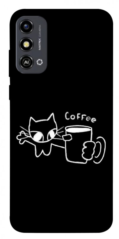 Чехол itsPrint Wake Up Call для ZTE Blade A53, black, купить оптом с доставкой