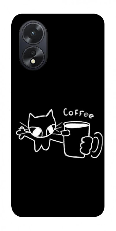 Чехол itsPrint Wake Up Call для Oppo A38, black, купить оптом с доставкой