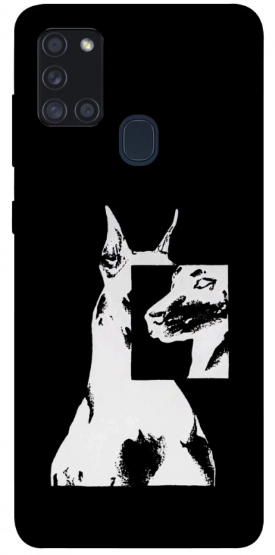 Чехол itsPrint Look для Samsung Galaxy A21s, black, купить оптом с доставкой