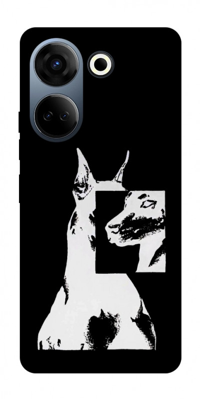 Чехол itsPrint Look для TECNO Camon 20 Pro (CK7n), black, купить оптом с доставкой