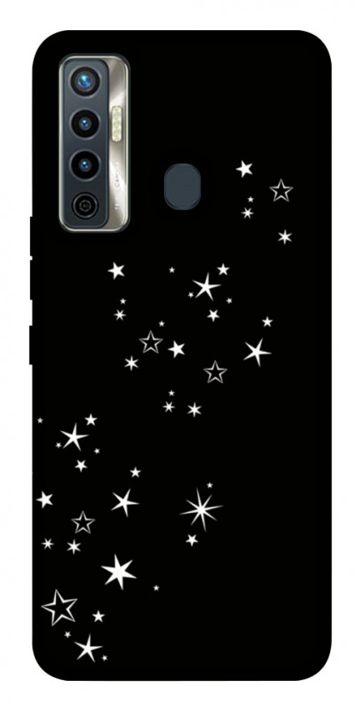 Чехол itsPrint Stars way для TECNO Camon 17 Pro, black, купить оптом с доставкой
