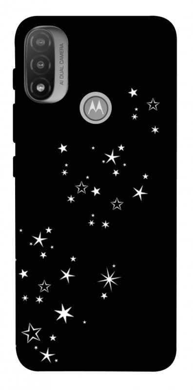 Чехол itsPrint Stars way для Motorola Moto E20, black, купить оптом с доставкой