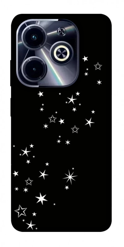 Чехол itsPrint Stars way для Infinix Hot 40i, black, купить оптом с доставкой