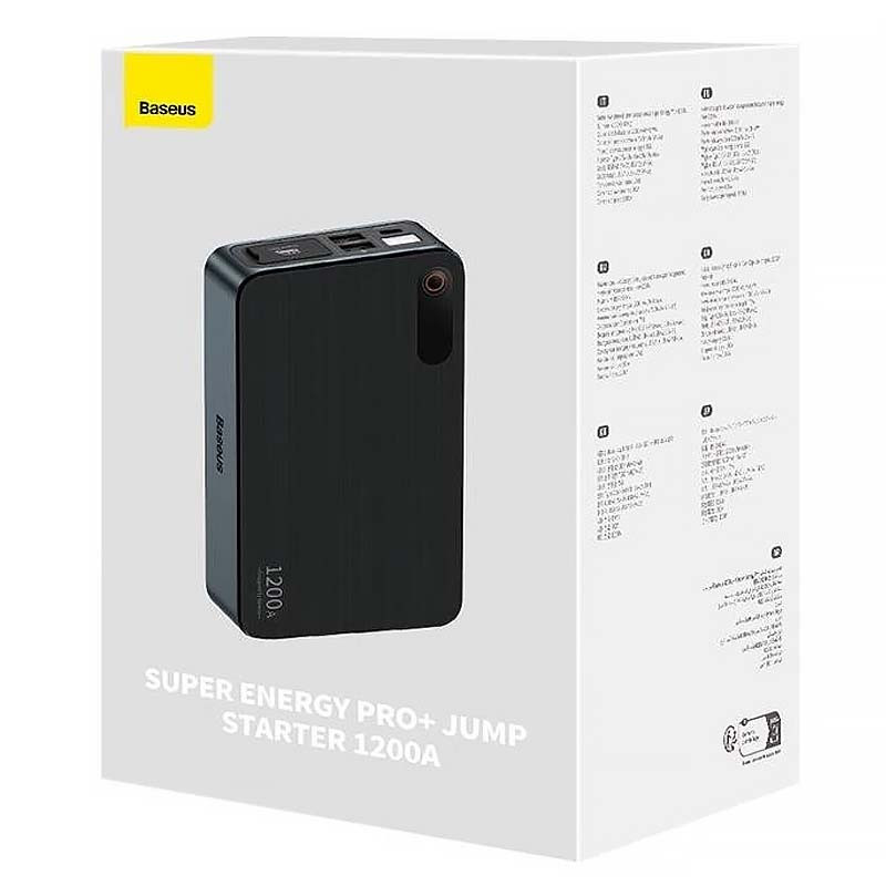 Пусковий пристрій (бустер) для автомобіля Baseus Super Energy Pro+ 12000mAh (C00245700111) на малюнкі №6