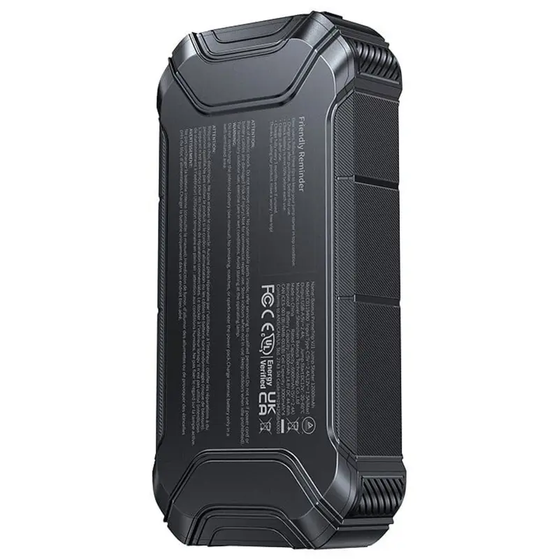 Пусковое устройство (бустер) для автомобиля Baseus PrimeTrip VJ1 Jump Starter 12000 mAh (C01194), Black 1, купить оптом с доставкой