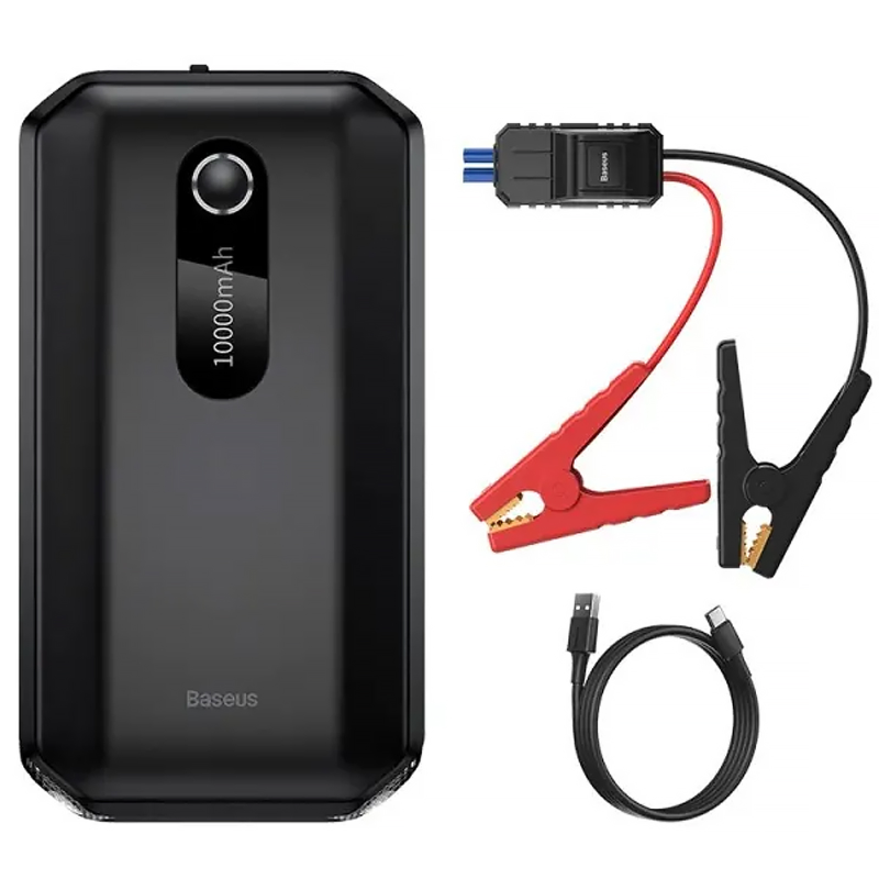Пусковий пристрій (бустер) для автомобіля Baseus Super Energy Air Car 10000 mAh (CGNL0201), Black 1, купити оптом з доставкою