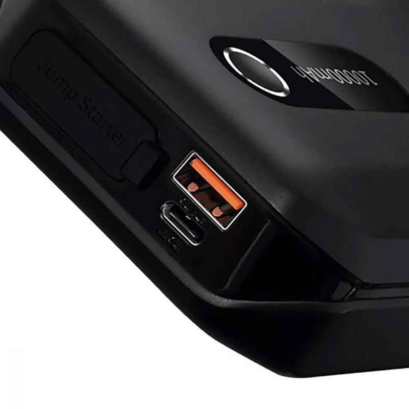 Пусковий пристрій (бустер) для автомобіля Baseus Super Energy Air Car 10000 mAh (CGNL0201), Black 4, купити оптом з доставкою