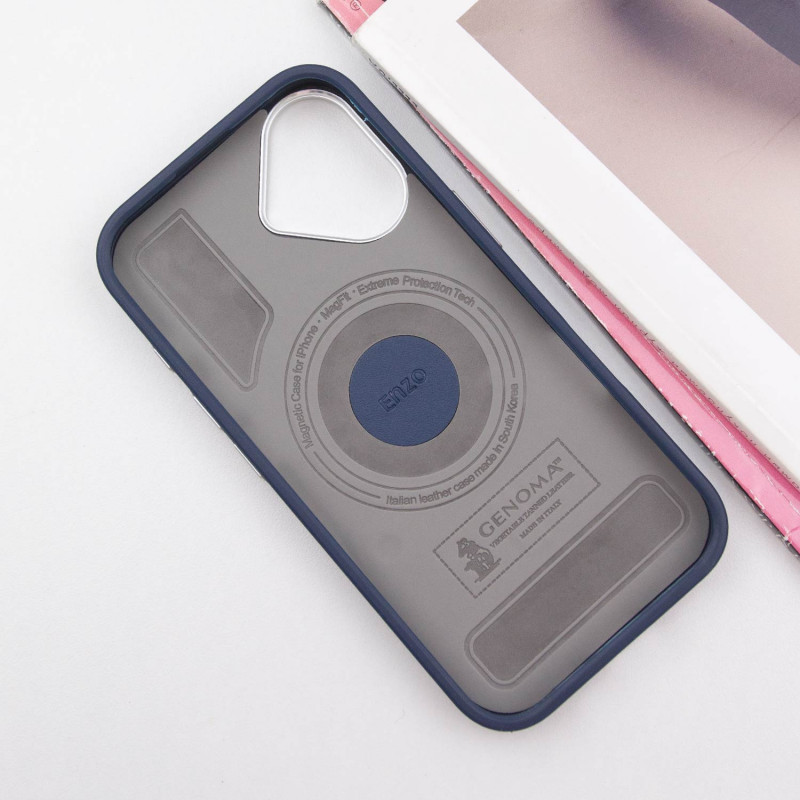 Чехол PC+Leather SGP with MagSafe для Apple iPhone 16 (6.1) на картинке №3