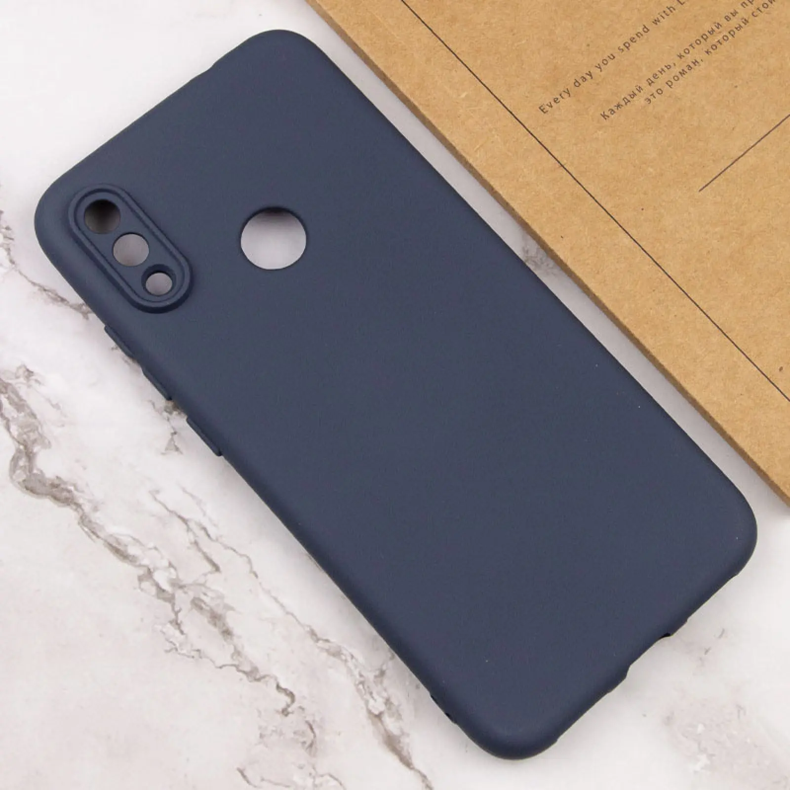 Чехол TPU GETMAN Liquid Silk Full Camera для Xiaomi Redmi Note 7 / Note 7 Pro / Note 7s, Синий / Midnight Blue 3, TPU, купить оптом с доставкой