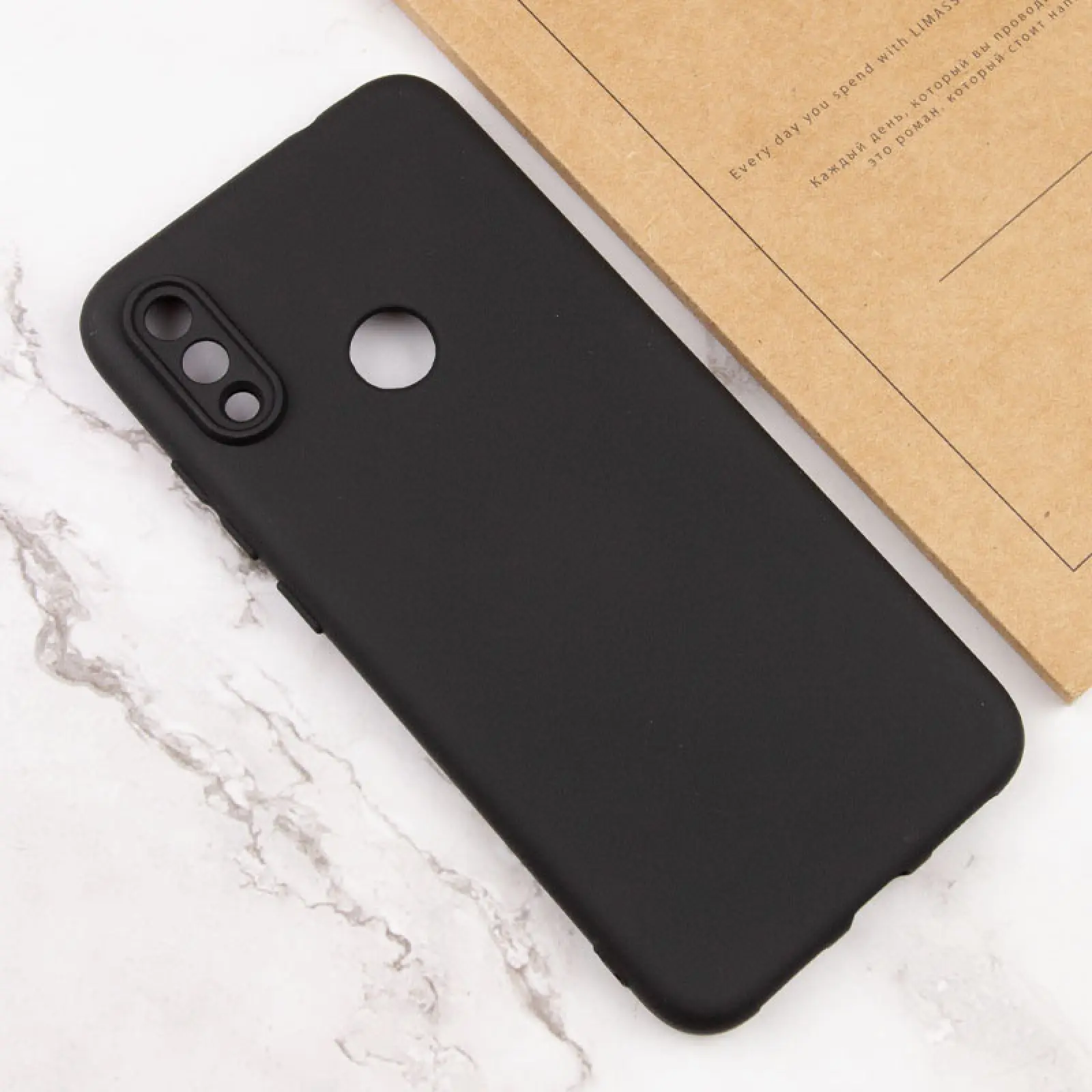 Чехол TPU GETMAN Liquid Silk Full Camera для Xiaomi Redmi Note 7 / Note 7 Pro / Note 7s, Черный / Black 3, TPU, купить оптом с доставкой