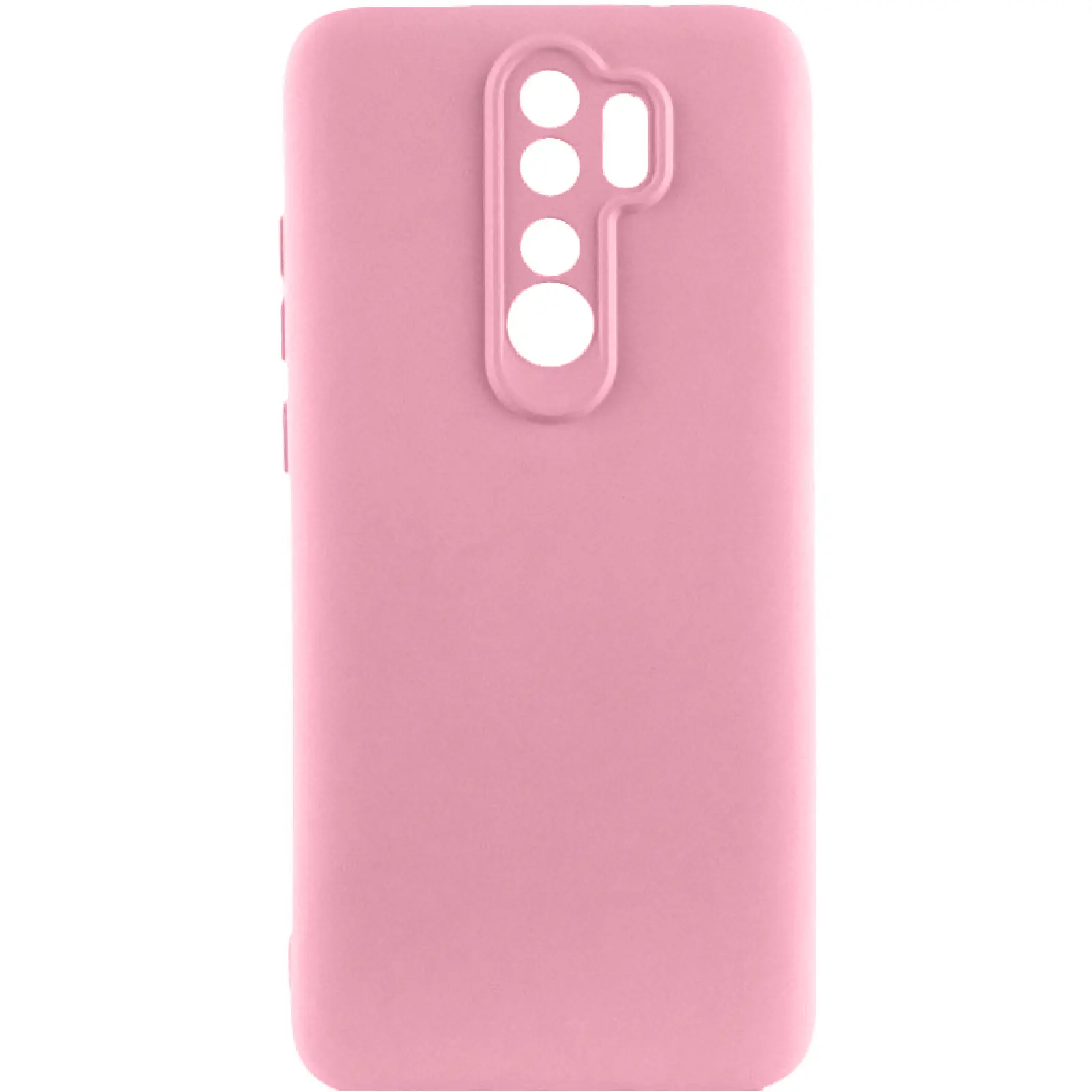 Чохол TPU GETMAN Liquid Silk Full Camera для Xiaomi Redmi Note 8 Pro, Рожевий / Pink, TPU, купити оптом з доставкою