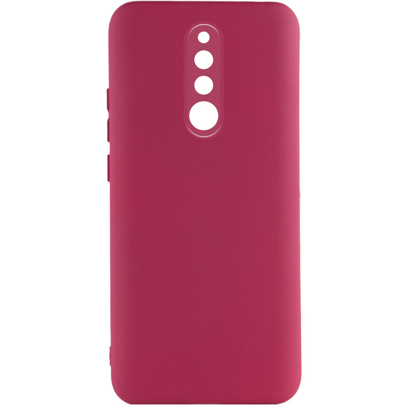 Чехол TPU GETMAN Liquid Silk Full Camera для Xiaomi Redmi 8, Бордовый / Marsala, TPU, купить оптом с доставкой