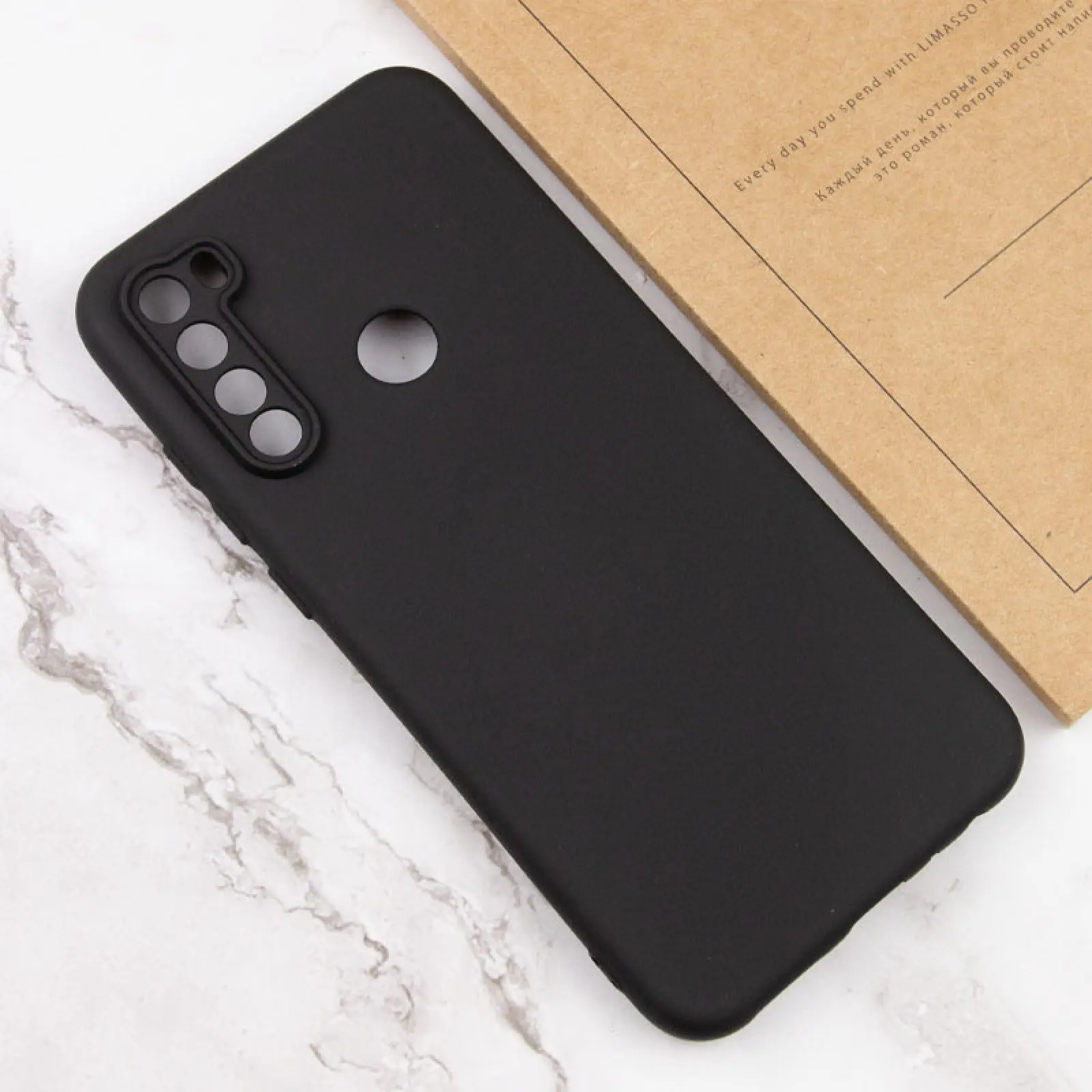 Чохол TPU GETMAN Liquid Silk Full Camera для Xiaomi Redmi Note 8T, Чорний / Black 3, TPU, купити оптом з доставкою