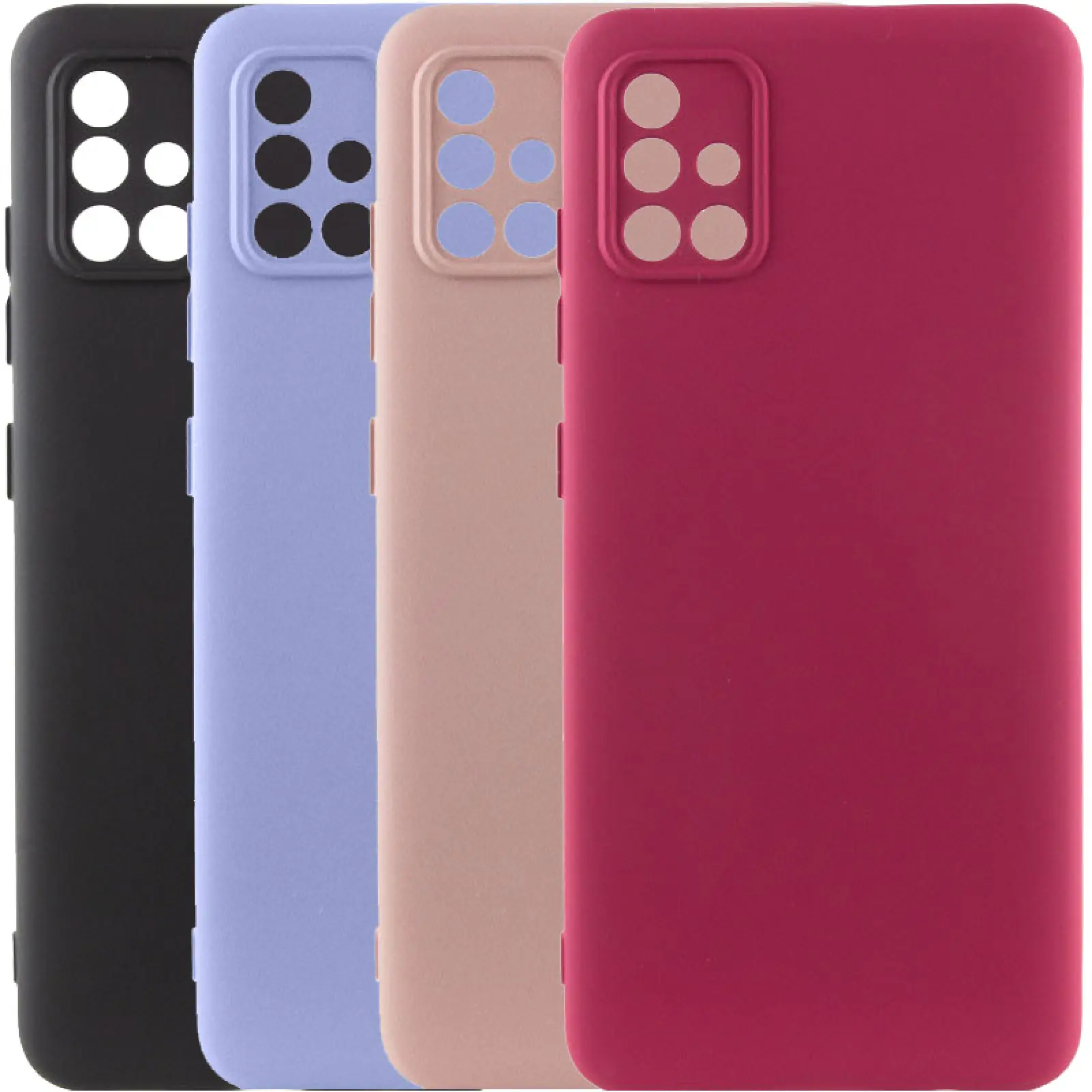 Чехол TPU GETMAN Liquid Silk Full Camera для Samsung Galaxy A51, TPU, купить оптом с доставкой