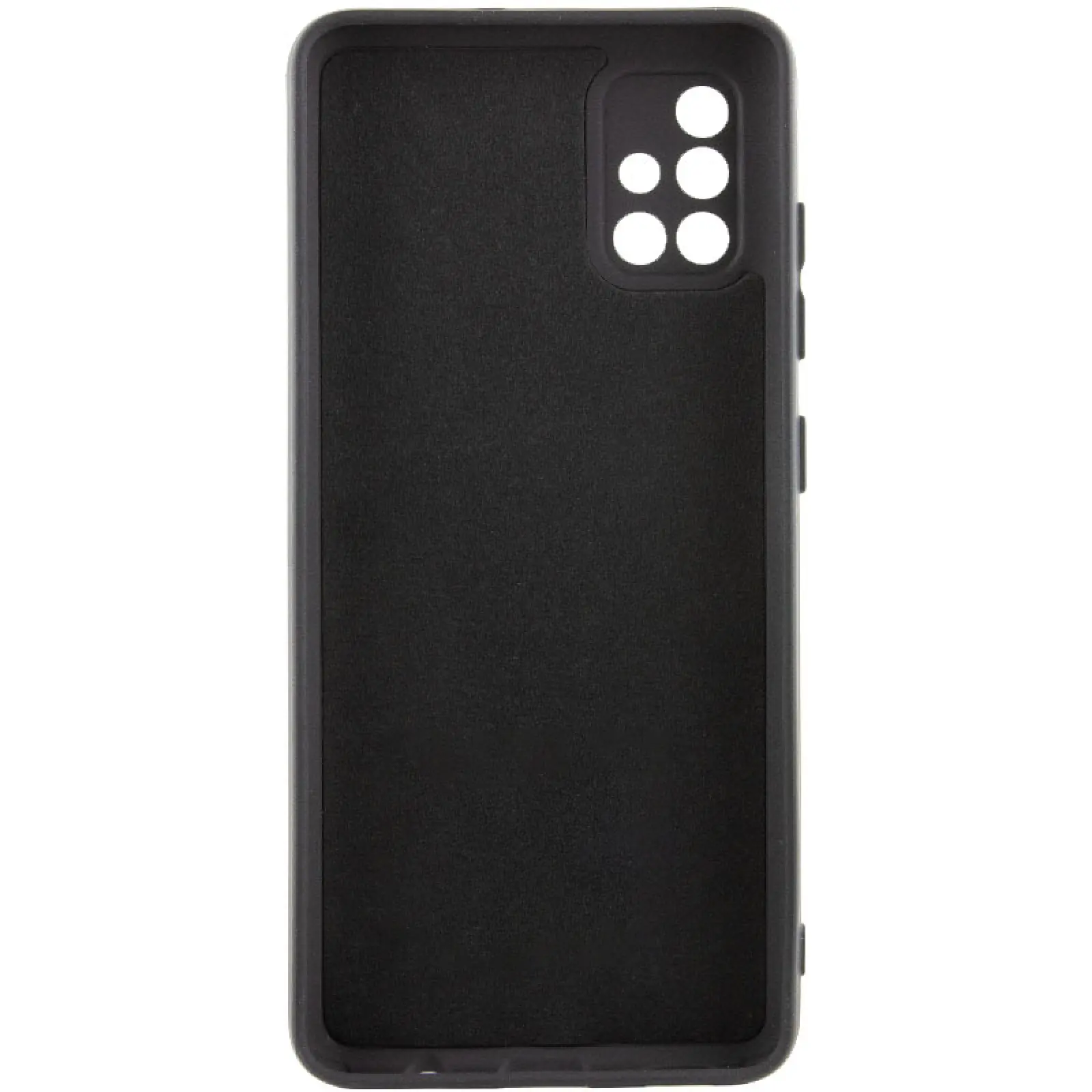 Чехол TPU GETMAN Liquid Silk Full Camera для Samsung Galaxy A51, Черный / Black 3, TPU, купить оптом с доставкой