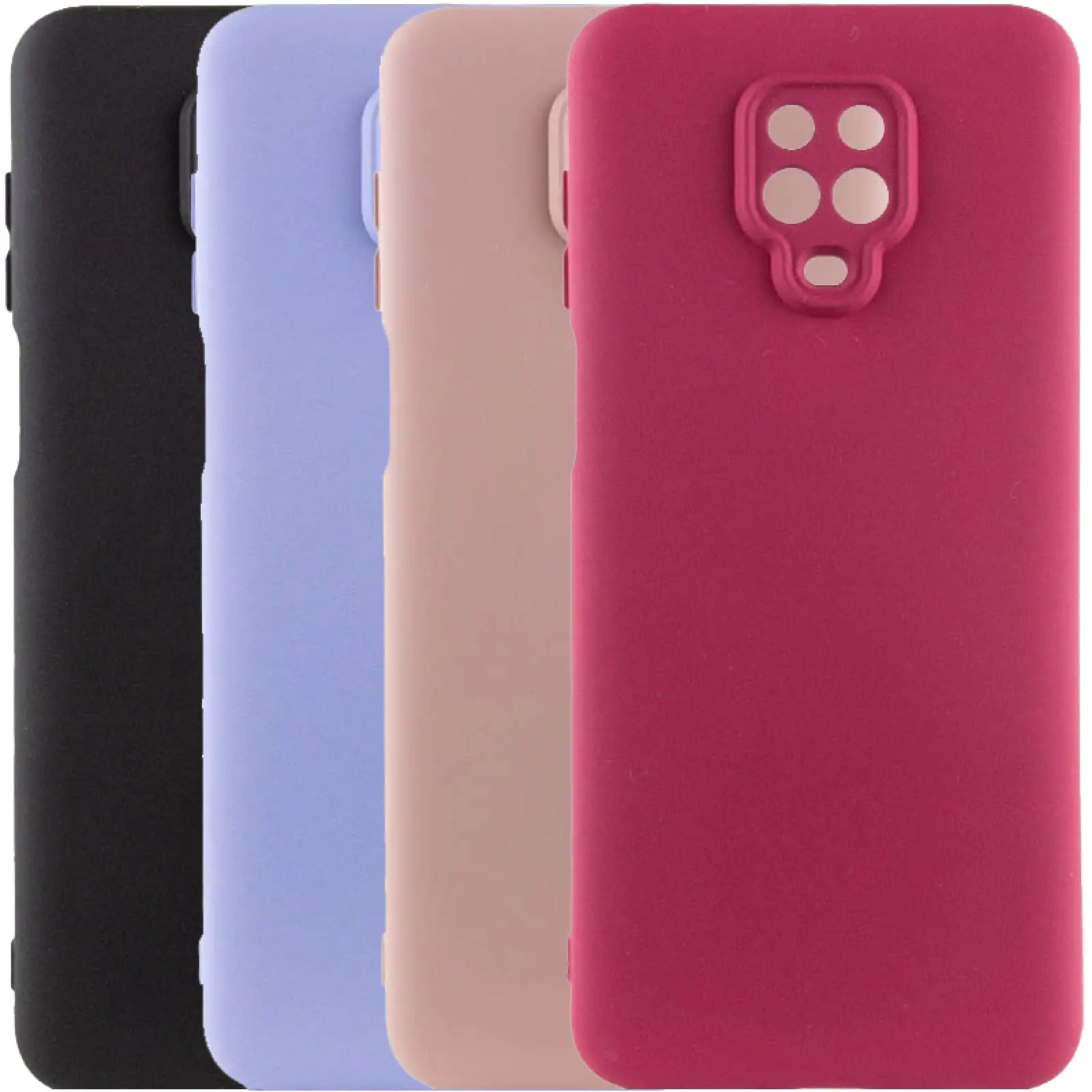 Чехол TPU GETMAN Liquid Silk Full Camera для Xiaomi Redmi Note 9s / Note 9 Pro / Note 9 Pro Max, TPU, купить оптом с доставкой