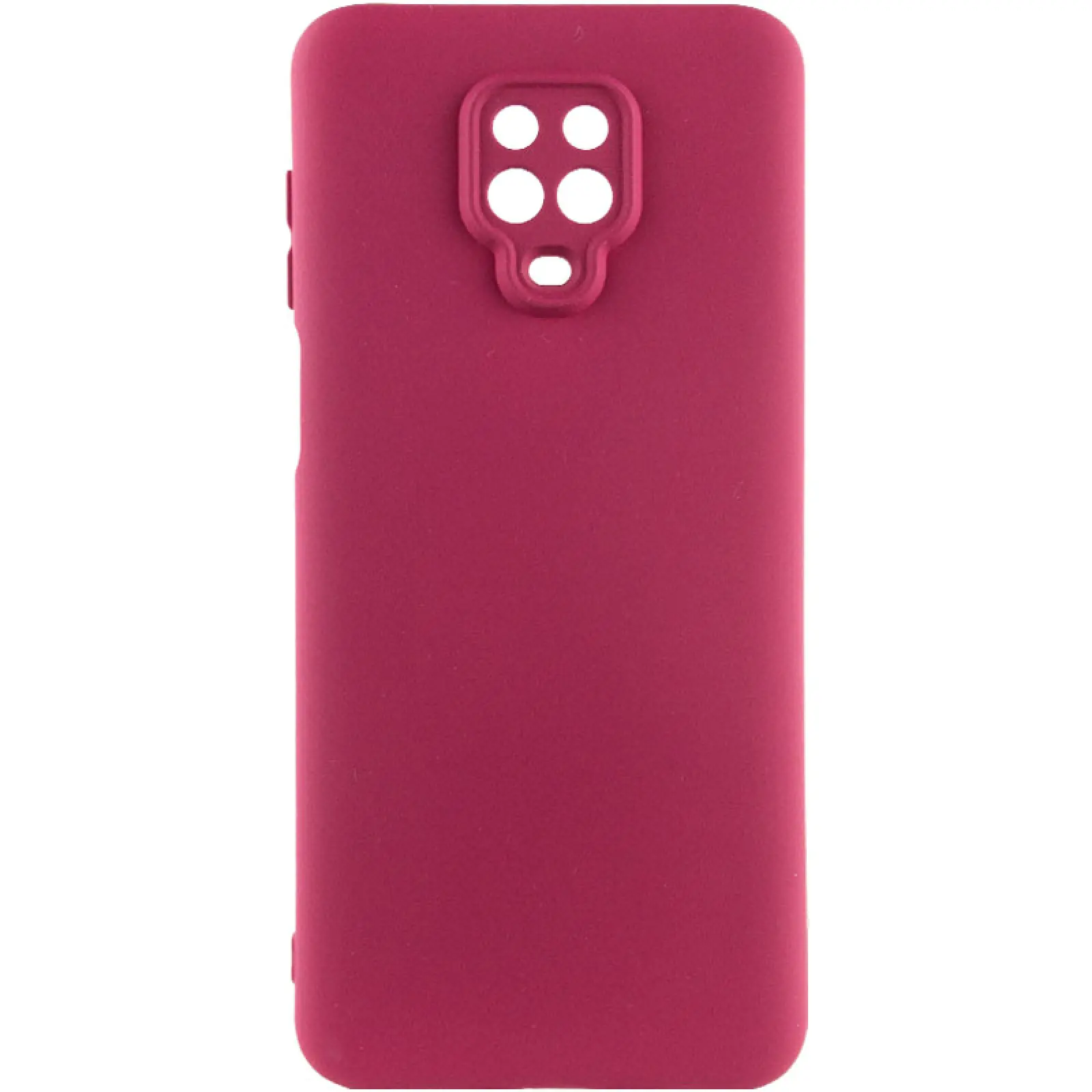 Чехол TPU GETMAN Liquid Silk Full Camera для Xiaomi Redmi Note 9s / Note 9 Pro / Note 9 Pro Max, Бордовый / Marsala, TPU, купить оптом с доставкой