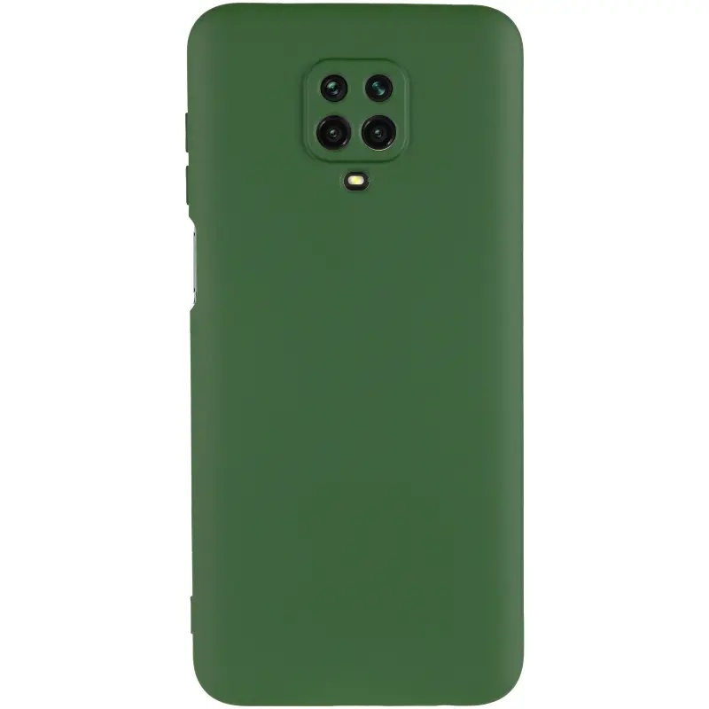 Чехол TPU GETMAN Liquid Silk Full Camera для Xiaomi Redmi Note 9s / Note 9 Pro / Note 9 Pro Max, Зеленый / Dark green 1, TPU, купить оптом с доставкой