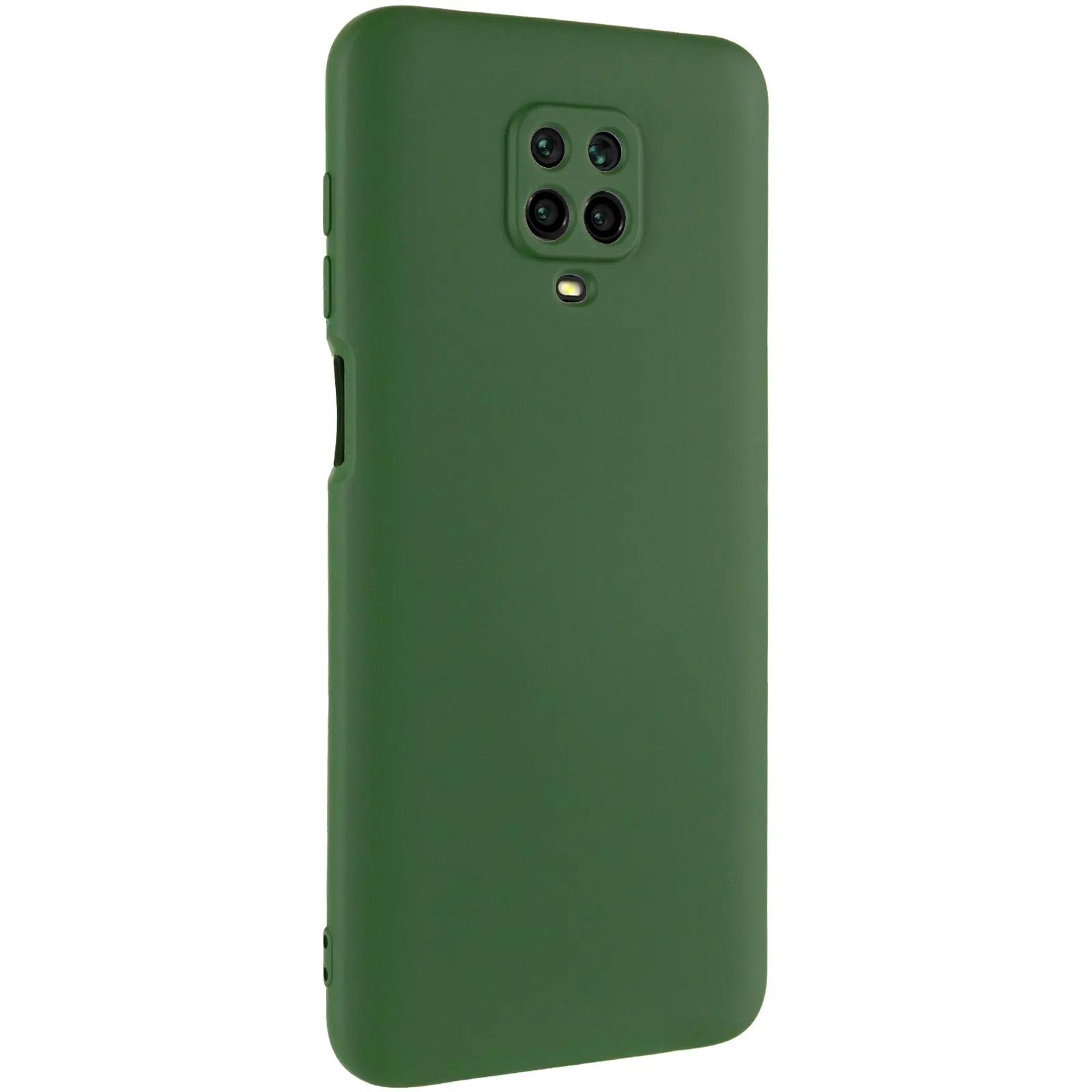 Чехол TPU GETMAN Liquid Silk Full Camera для Xiaomi Redmi Note 9s / Note 9 Pro / Note 9 Pro Max, Зеленый / Dark green, TPU, купить оптом с доставкой