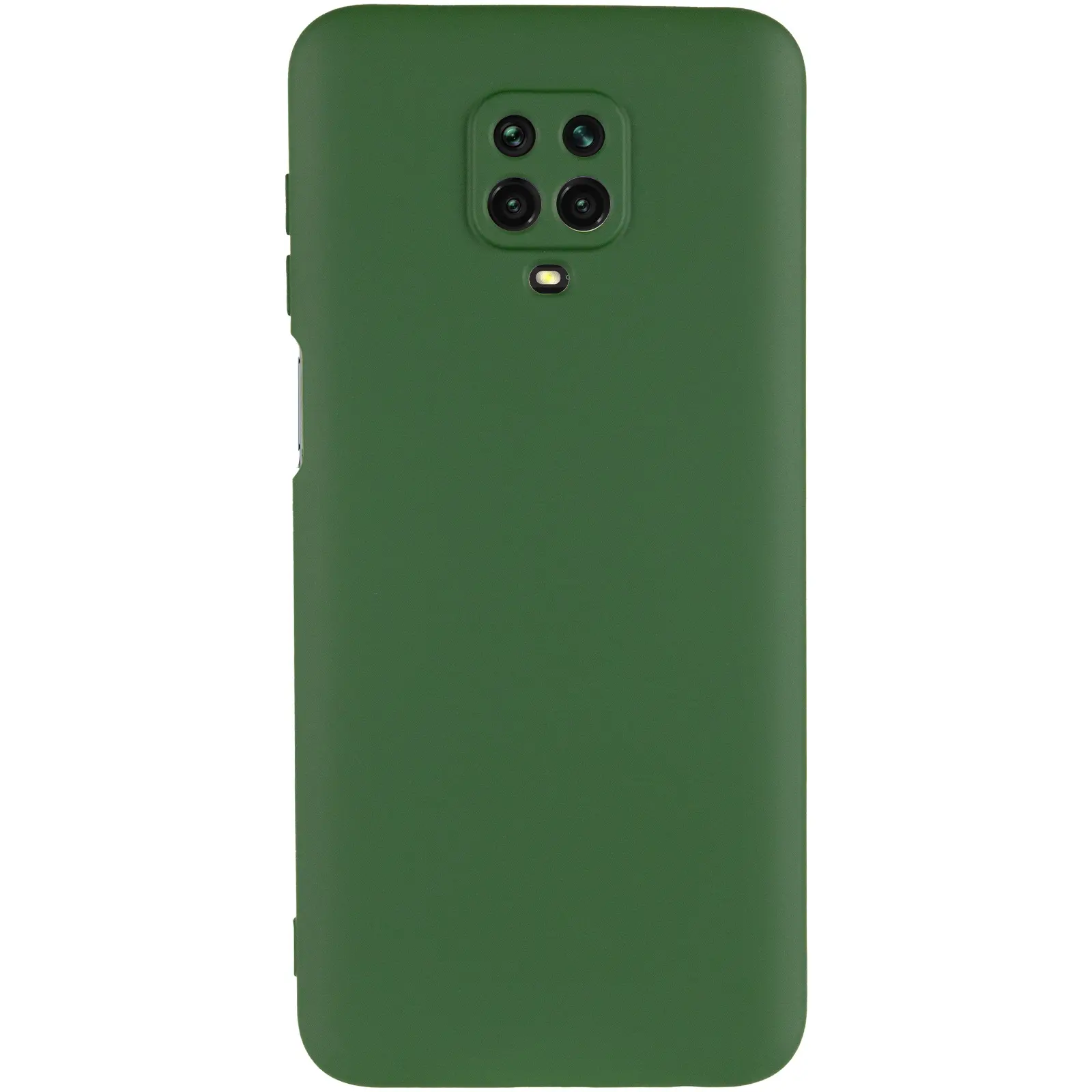 Чехол TPU GETMAN Liquid Silk Full Camera для Xiaomi Redmi Note 9s / Note 9 Pro / Note 9 Pro Max, Зеленый / Dark green 1, TPU, купить оптом с доставкой
