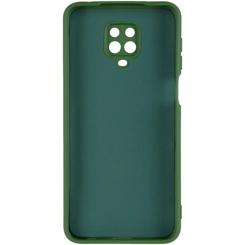 Чехол TPU GETMAN Liquid Silk Full Camera для Xiaomi Redmi Note 9s / Note 9 Pro / Note 9 Pro Max, Зеленый / Dark green 2, TPU, купить оптом с доставкой