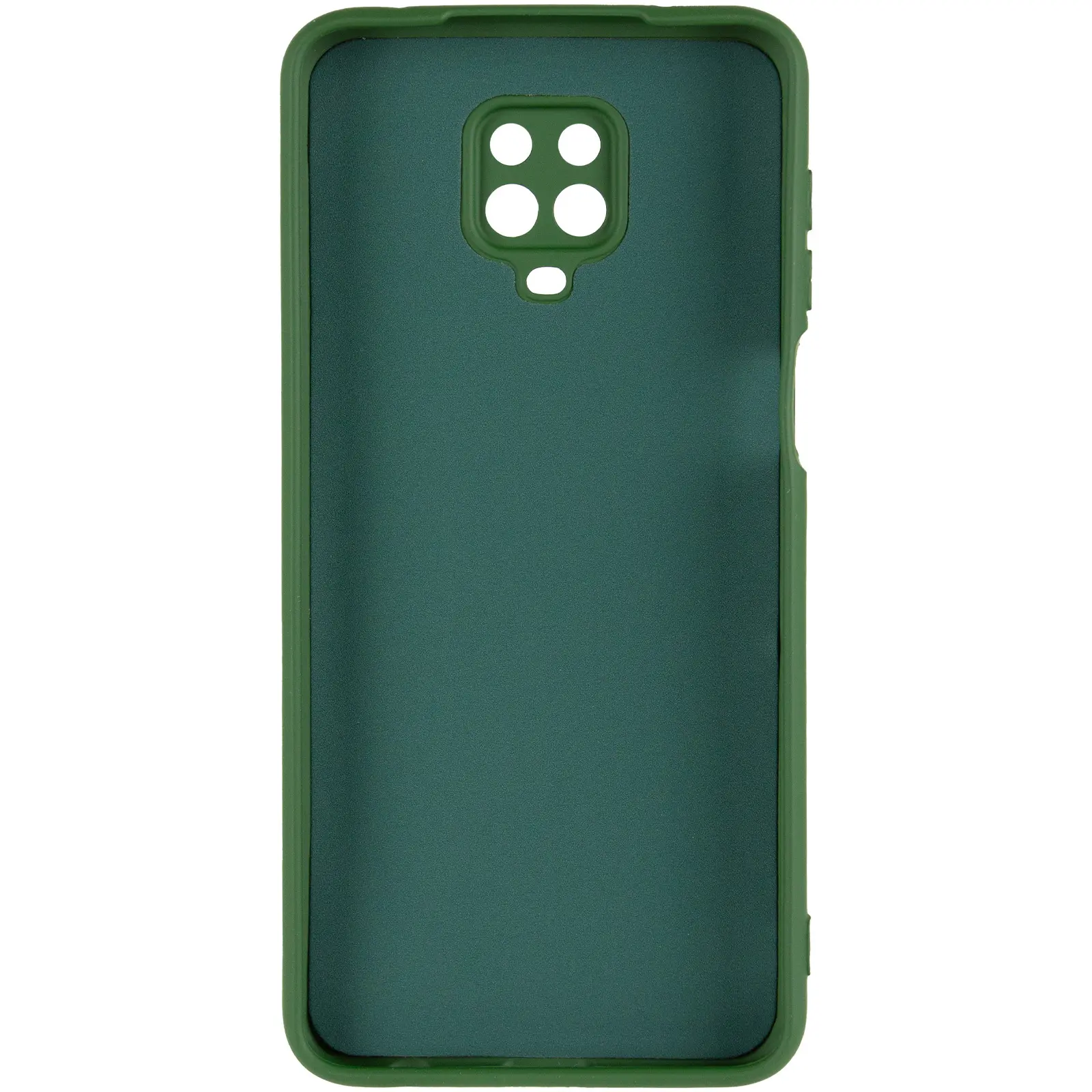 Чехол TPU GETMAN Liquid Silk Full Camera для Xiaomi Redmi Note 9s / Note 9 Pro / Note 9 Pro Max, Зеленый / Dark green 2, TPU, купить оптом с доставкой