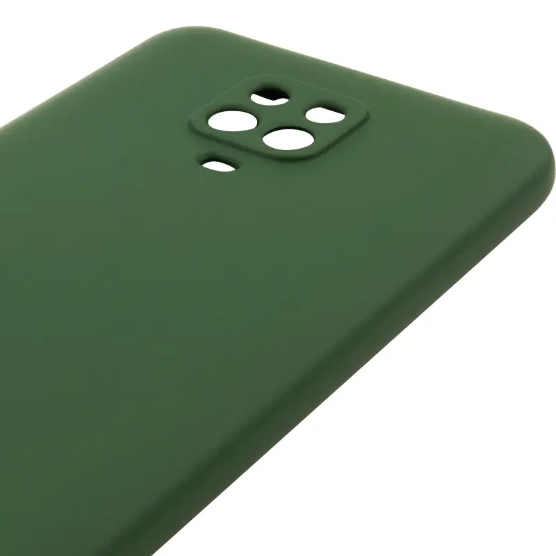 Чехол TPU GETMAN Liquid Silk Full Camera для Xiaomi Redmi Note 9s / Note 9 Pro / Note 9 Pro Max, Зеленый / Dark green 3, TPU, купить оптом с доставкой