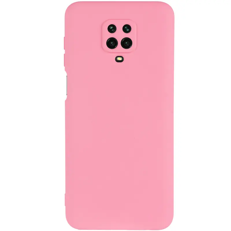 Чехол TPU GETMAN Liquid Silk Full Camera для Xiaomi Redmi Note 9s / Note 9 Pro / Note 9 Pro Max, Розовый / Pink 1, TPU, купить оптом с доставкой
