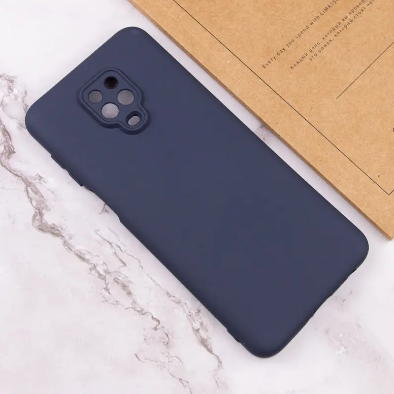 Чохол TPU GETMAN Liquid Silk Full Camera для Xiaomi Redmi Note 9s / Note 9 Pro / Note 9 Pro Max, Синій / Midnight Blue 3, TPU, купити оптом з доставкою