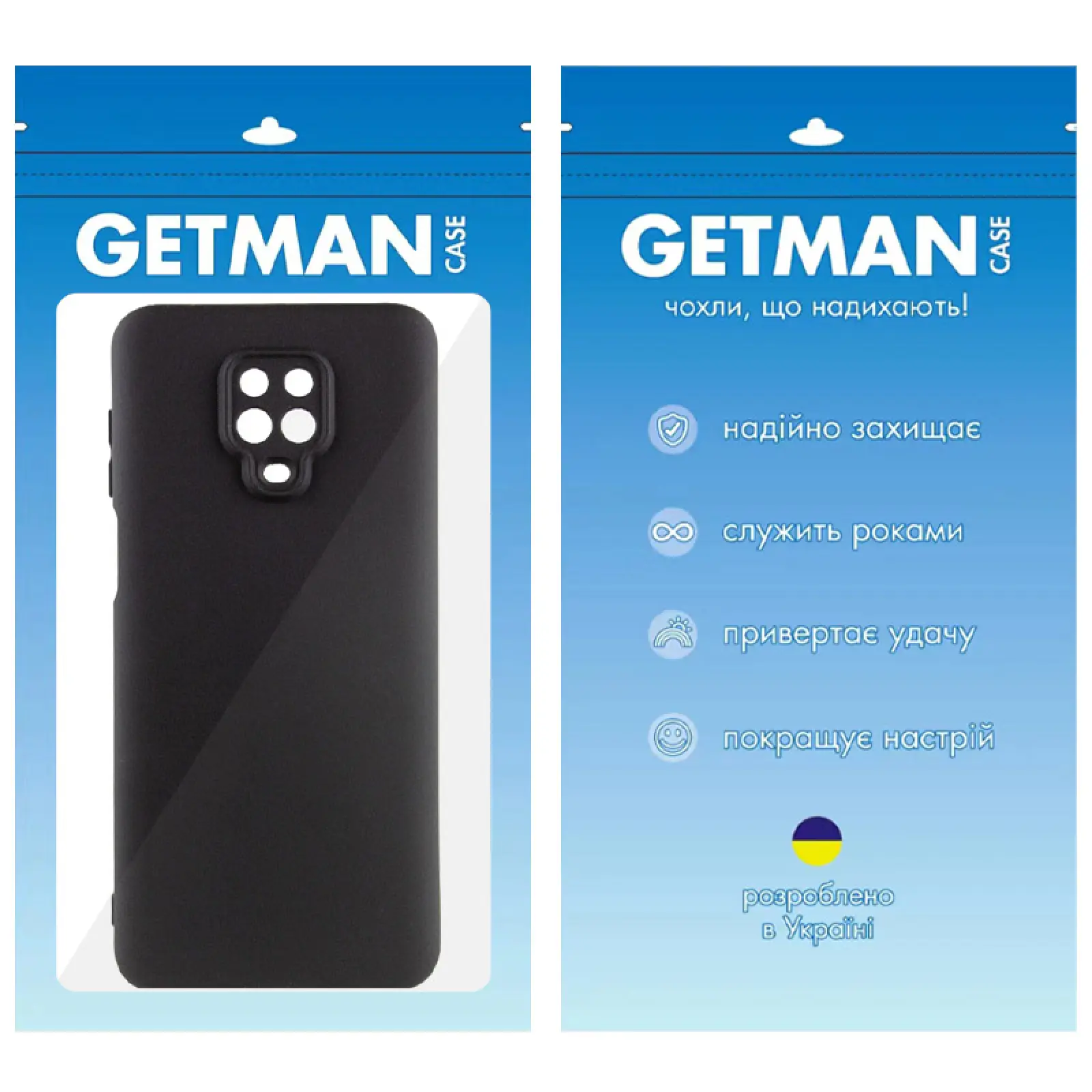 Чехол TPU GETMAN Liquid Silk Full Camera для Xiaomi Redmi Note 9s / Note 9 Pro / Note 9 Pro Max, Черный / Black 4, TPU, купить оптом с доставкой