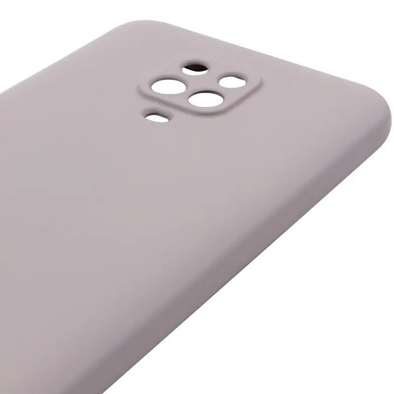 Чехол TPU GETMAN Liquid Silk Full Camera для Xiaomi Redmi Note 9s / Note 9 Pro / Note 9 Pro Max, Серый / Lavender 3, TPU, купить оптом с доставкой
