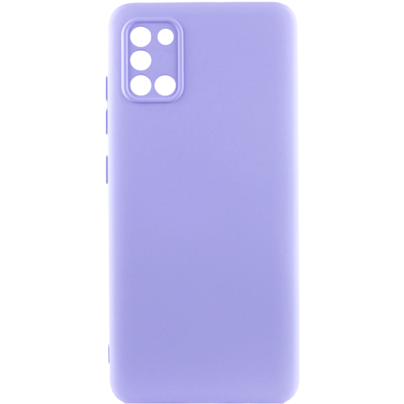 Чехол TPU GETMAN Liquid Silk Full Camera для Samsung Galaxy A31, Сиреневый / Light purple, TPU, купить оптом с доставкой