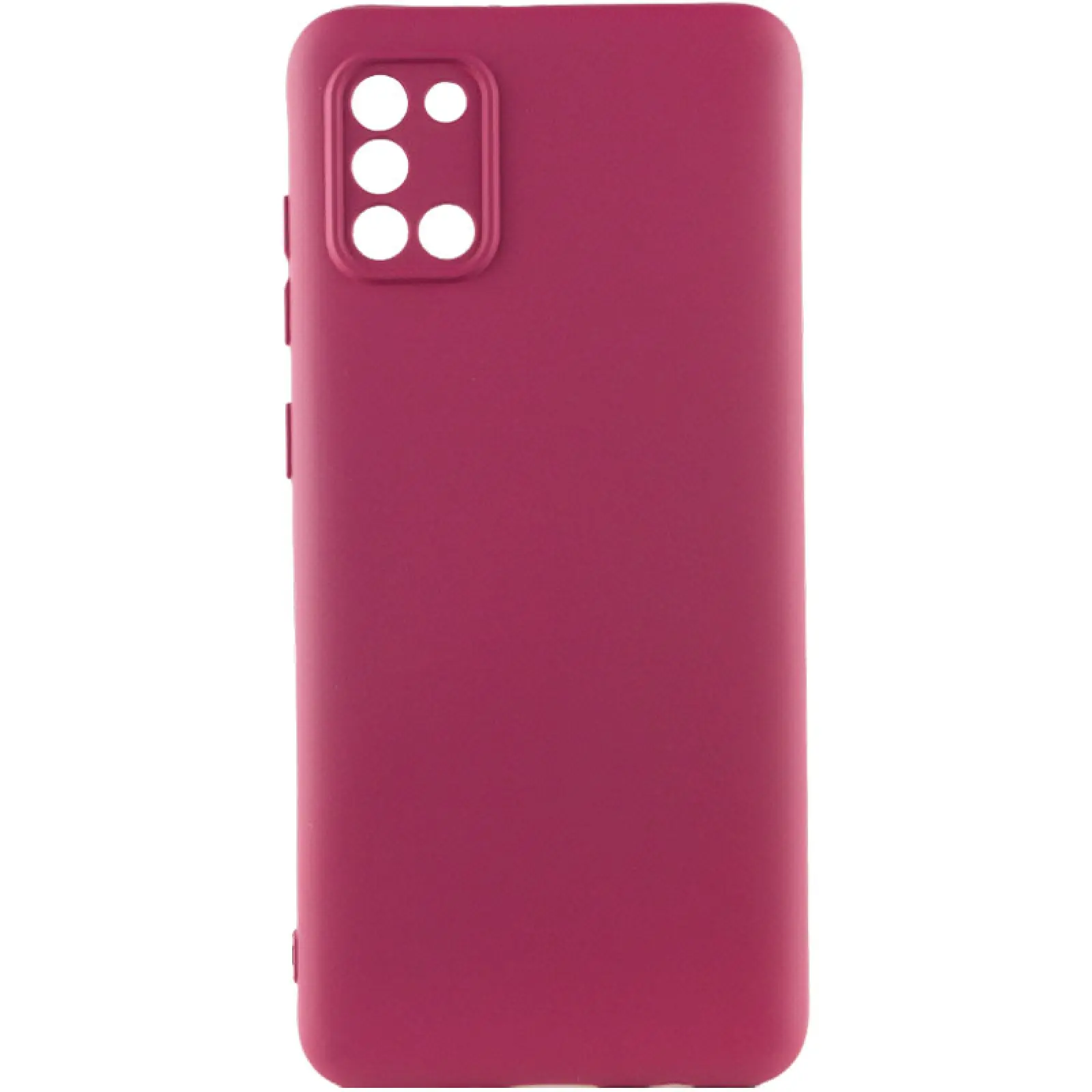 Чехол TPU GETMAN Liquid Silk Full Camera для Samsung Galaxy A31, Бордовый / Marsala, TPU, купить оптом с доставкой