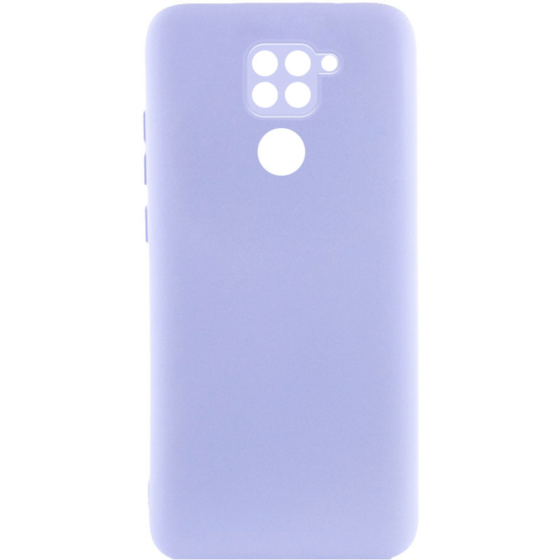 Чохол TPU GETMAN Liquid Silk Full Camera для Xiaomi Redmi Note 9 / Redmi 10X, Бузковий / Light purple, TPU, купити оптом з доставкою