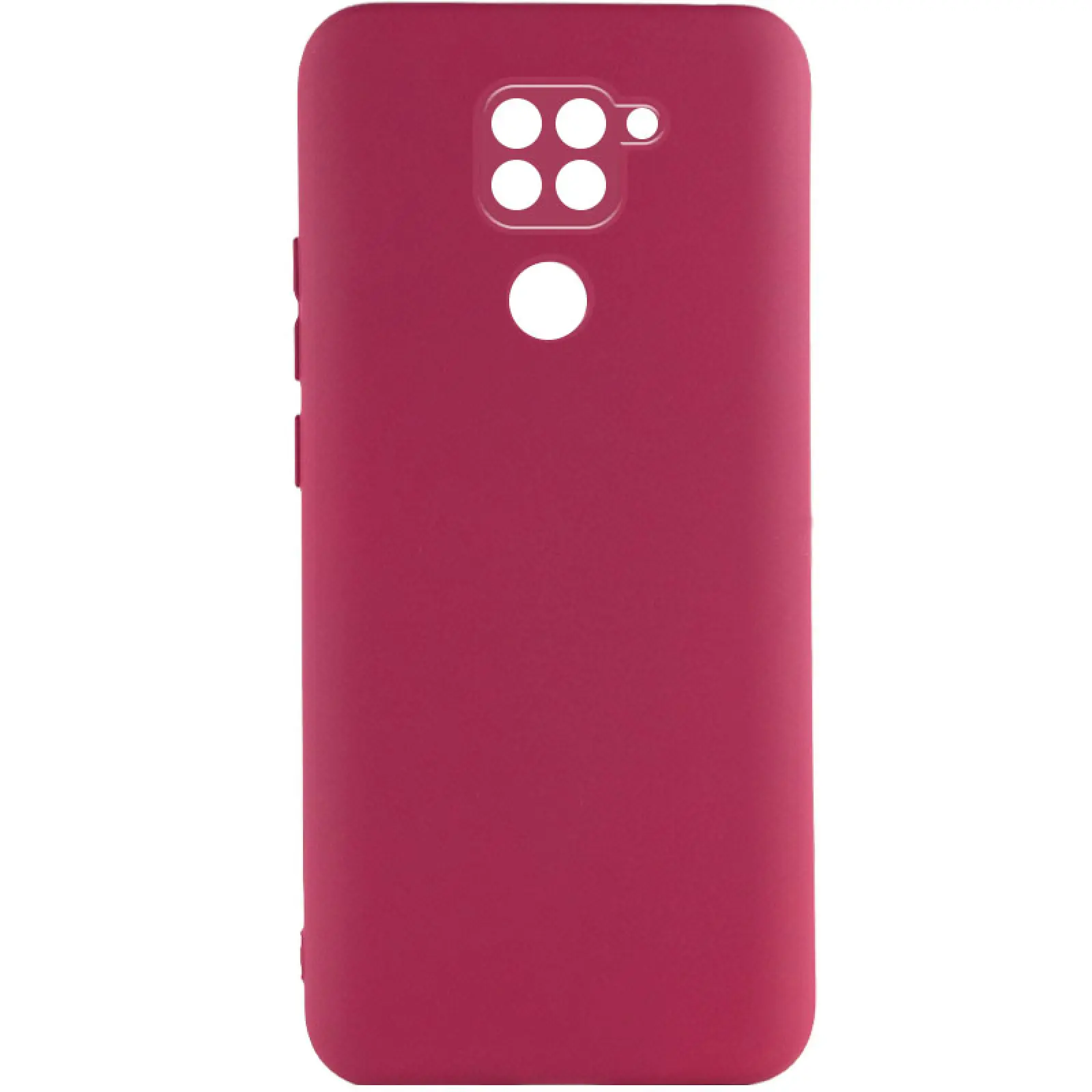 Чехол TPU GETMAN Liquid Silk Full Camera для Xiaomi Redmi Note 9 / Redmi 10X, Бордовый / Marsala, TPU, купить оптом с доставкой