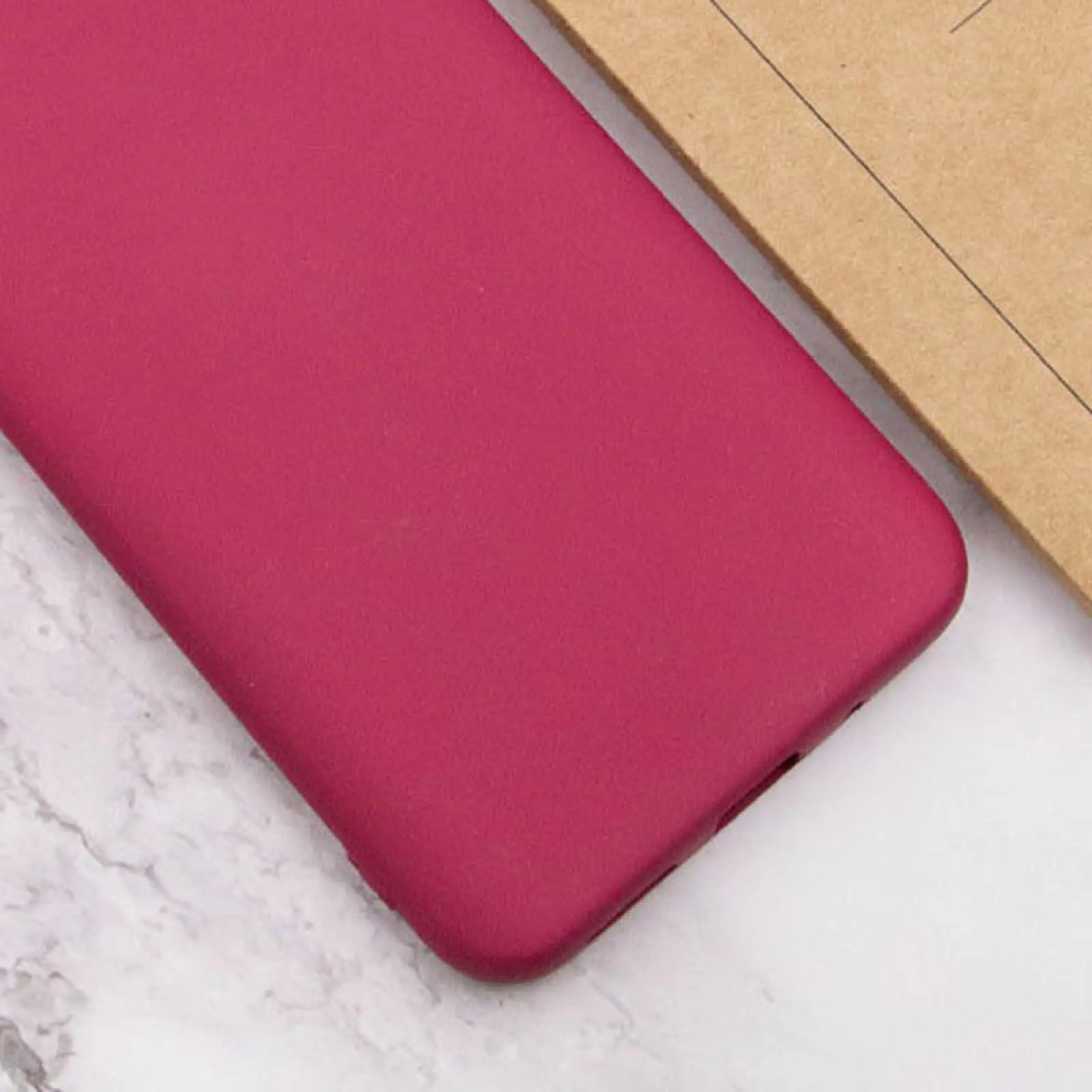 Чехол TPU GETMAN Liquid Silk Full Camera для Xiaomi Redmi Note 9 / Redmi 10X, Бордовый / Marsala 2, TPU, купить оптом с доставкой