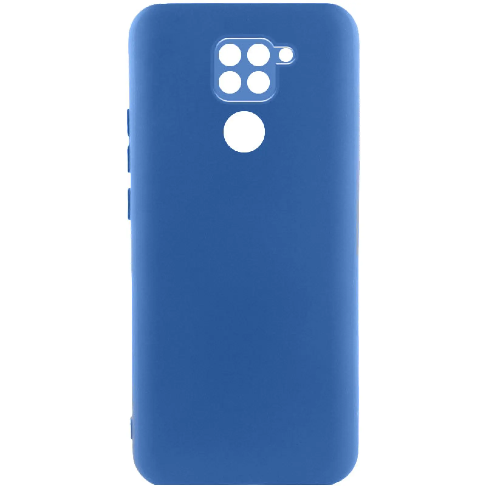 Чехол TPU GETMAN Liquid Silk Full Camera для Xiaomi Redmi Note 9 / Redmi 10X, Синий / Navy Blue, TPU, купить оптом с доставкой